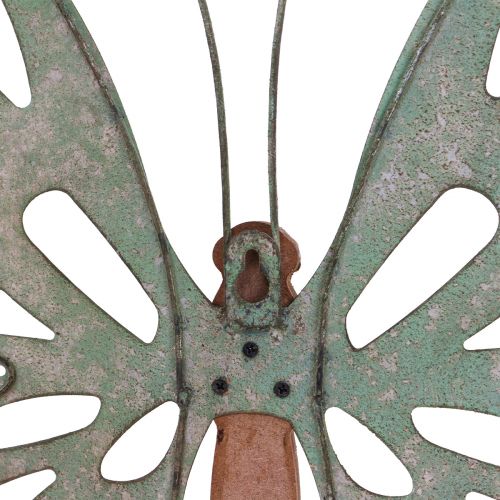 Floristik24 Decorazione da parete Farfalla Deco Metallo Legno Vintage 46×43cm