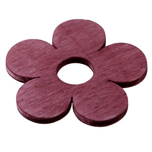 Prodotto Decorazione sparsa fiori in legno decorazione da tavola rosa viola bianco Ø4cm 72 pz