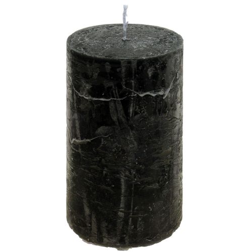 Candele nere candele a colonna colorate 50x100mm 4pz