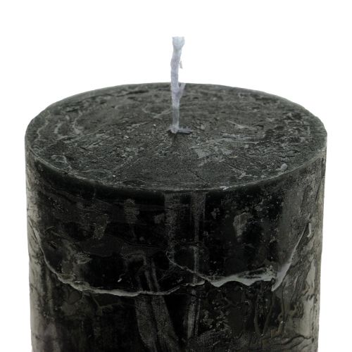 Prodotto Candele nere candele a colonna colorate 50x100mm 4pz