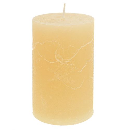 Candele albicocca candeline chiare 60×100mm 4pz