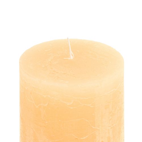 Prodotto Candele Candele a colonna in tinta unita chiaro albicocca 85×120 mm 2 pz