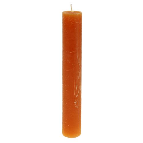 Prodotto Candele coniche arancione scuro tinta unita Sunset 34x240mm 4pz