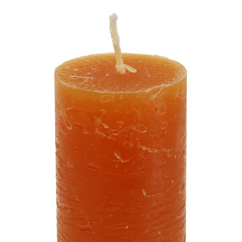 Prodotto Candele coniche arancione scuro tinta unita Sunset 34x240mm 4 pz