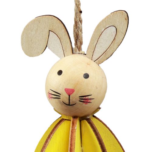 Prodotto Decorazione pasquale da appendere Coniglietti pasquali decorazione da appendere in legno H9,5 cm 8 pezzi