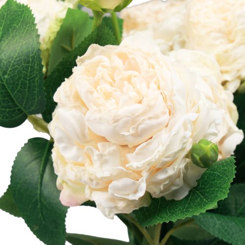 Prodotto Rose artificiali Crema Rose artificiali Dry Look 53cm 3 pezzi
