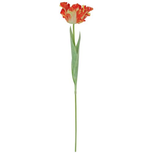 Floristik24 Fiore artificiale tulipano pappagallo tulipano artificiale arancione 69 cm