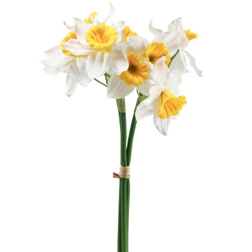 Prodotto Narcisi artificiali Fiori di seta bianchi Narcisi 40 cm 3 pezzi