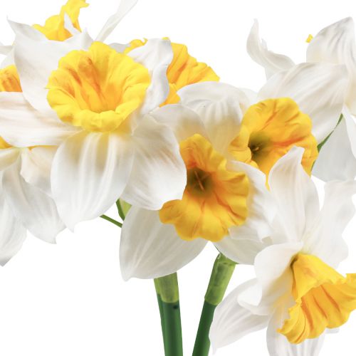 Prodotto Narcisi artificiali fiori di seta bianchi narcisi 40 cm 3 pz