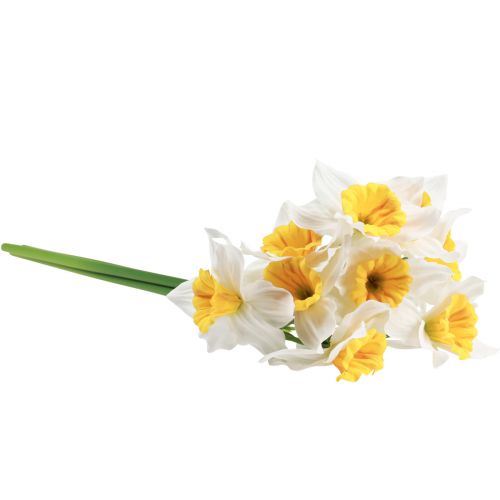 Prodotto Narcisi artificiali fiori di seta bianchi narcisi 40 cm 3 pz