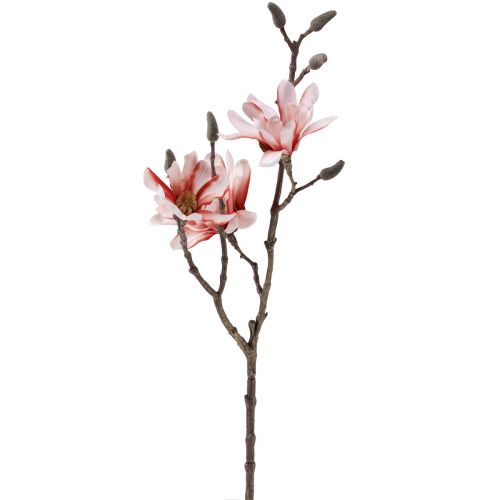 Ramo di magnolia magnolia artificiale salmone 58 cm