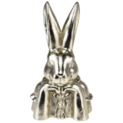 Prodotto Coniglietto pasquale decorativo Busto coniglietto decorativo in ceramica dorata H23,5 cm