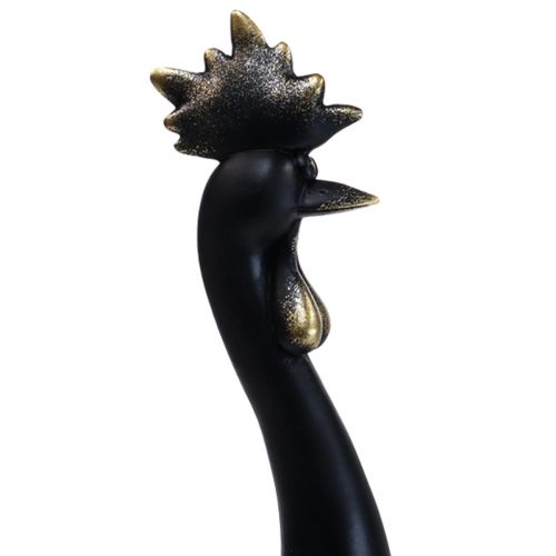 Prodotto Decorazione pasquale decorazione pollo gallo oro nero H19cm 2 pezzi