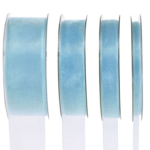 Nastro in organza nastro regalo nastro azzurro cimosa blu 50m