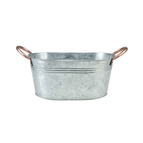 Prodotto Ciotola per fiori con manici ciotola decorativa in metallo 17,5×12×9 cm