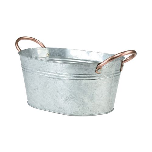 Prodotto Ciotola per fiori con manici ciotola decorativa in metallo 17,5×12×9 cm