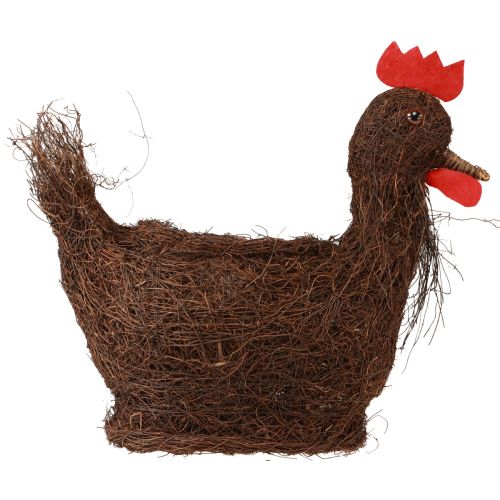 Prodotto Decorazione pasquale cesto per piante pollo decorativo da piantare 36 cm