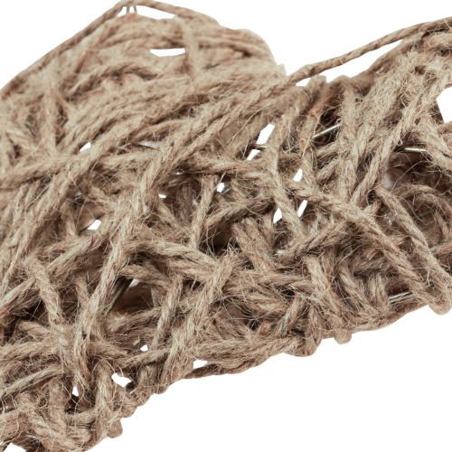 Floristik24 Cuore decorativo in metallo decoro primavera ricoperto naturale 20×22cm