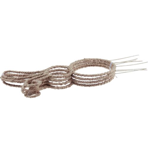 Prodotto Coniglietto pasquale decorativo plug decorativo coniglio in metallo naturale H36cm 4 pz