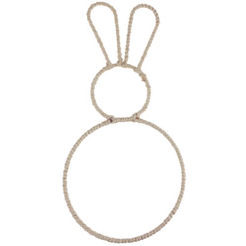 Prodotto Anello decorativo coniglietto pasquale Coniglietto decorativo pasquale naturale 20×40 cm 4pz