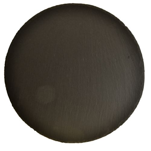 Prodotto Piatto in ardesia naturale vassoio rotondo in pietra nero Ø20cm 4 pezzi
