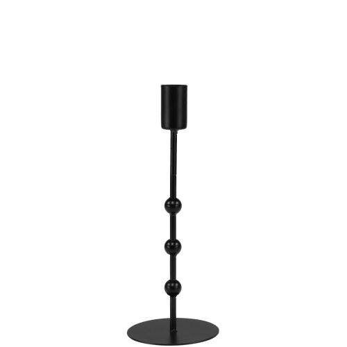 Prodotto Candeliere portacandele a bastone in metallo nero Ø7cm H19,5cm