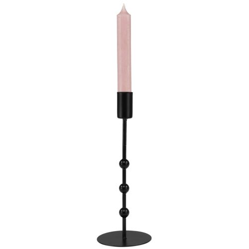 Prodotto Candeliere portacandele a bastone in metallo nero Ø7cm H19,5cm