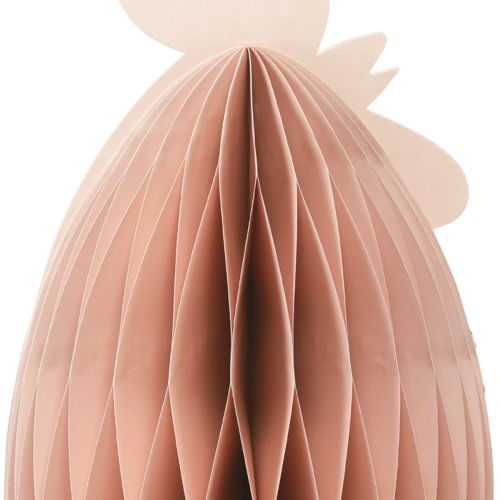 Prodotto Figura a nido d&#39;ape decorazione pasquale pollo arancione 28,5×15,5×30 cm