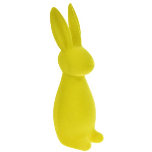 Decorazione coniglietto pasquale giallo-verde – 2a scelta – in piedi floccato 15×15,5×47cm