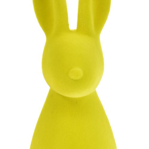 Prodotto Coniglietto pasquale decorativo giallo-verde in piedi floccato 15×15,5×47cm