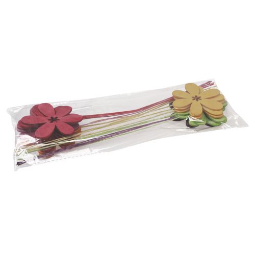 Prodotto Tappi per fiori con decorazione primaverile fiore in legno 30,5 cm 18 pz