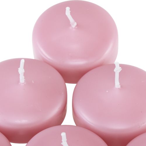 Floristik24 Candele galleggianti Candele galleggianti Rosa Ø4.5cm H3cm 8 pz