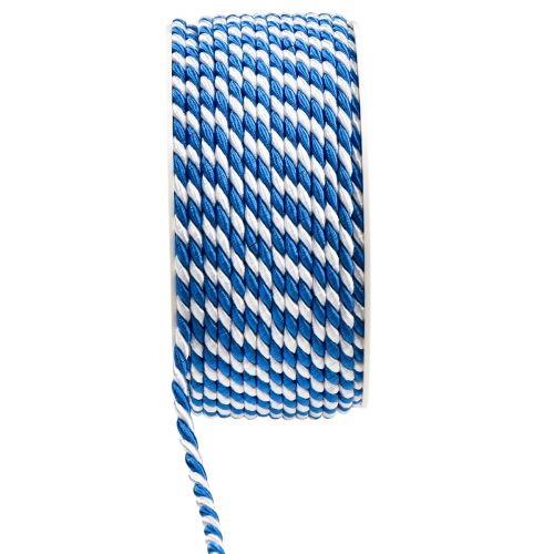 Prodotto Cordone regalo blu bianco nastro decorativo cordoncino decorativo 25 m