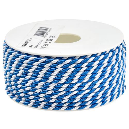 Prodotto Cordone regalo blu bianco nastro decorativo cordoncino decorativo 25 m