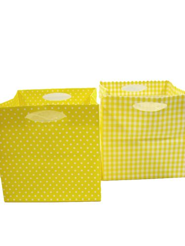 Floristik24 Sacchetto di plastica 12x12 cm 12 pezzi. giallo