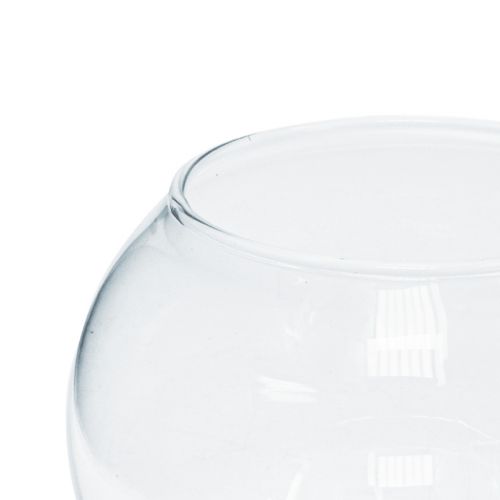 Prodotto Vaso a sfera in vetro vaso da fiori rotondo decorazione vetro H11cm Ø15cm
