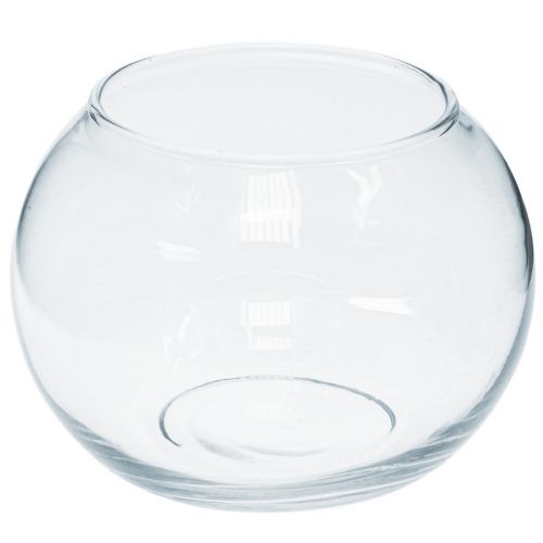 Prodotto Vaso a sfera in vetro vaso da fiori rotondo decorazione vetro H11cm Ø15cm