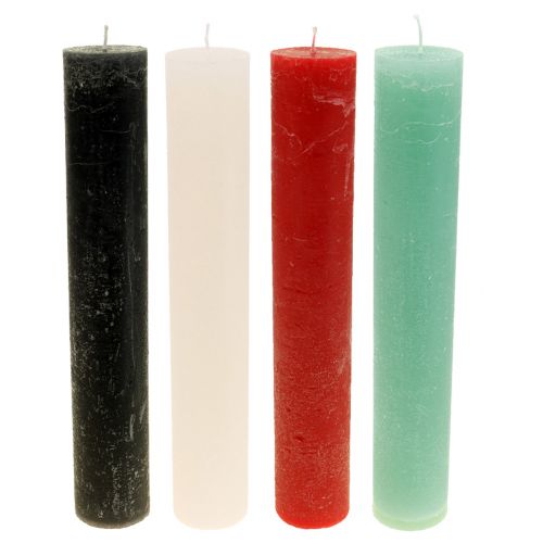 Prodotto Candele grandi Candele colorate a bastoncino 50x300mm 4pz