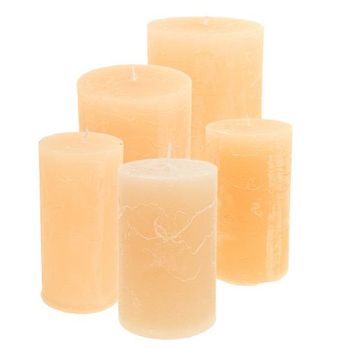 Prodotto Candele tinta unita Apricot Light Varie dimensioni