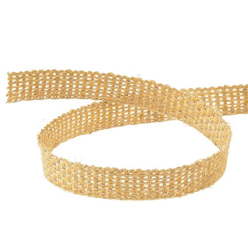 Prodotto Nastro decorativo in nastro di iuta nastro regalo in bronzo naturale L12mm L10m