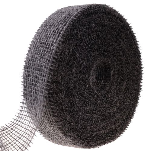 Floristik24 Nastro di iuta nastro a rete nastro decorativo iuta marrone tortora 5 cm 40 m