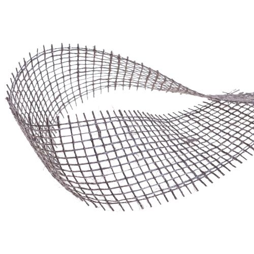 Floristik24 Nastro di iuta nastro a rete nastro decorativo iuta marrone tortora 5 cm 40 m