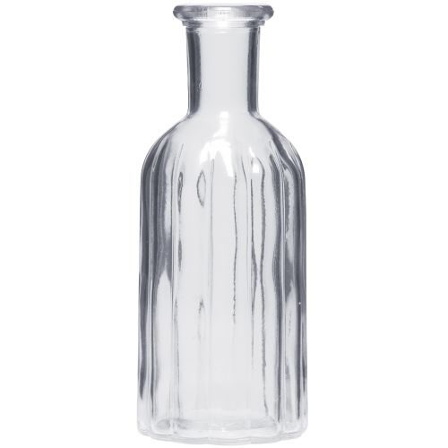 Floristik24 Vaso bottiglia vaso di vetro vaso alto trasparente Ø7,5 cm H19,5 cm
