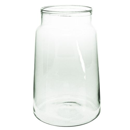 Vaso alto in vetro vaso per fiori grande decorazione in vetro  H37cm Ø23cm-37659