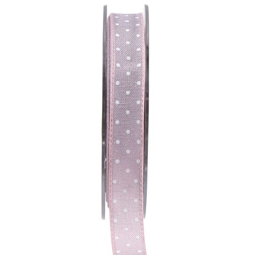 Prodotto Nastro regalo nastro decorativo rosa con punti 15 mm 20 m