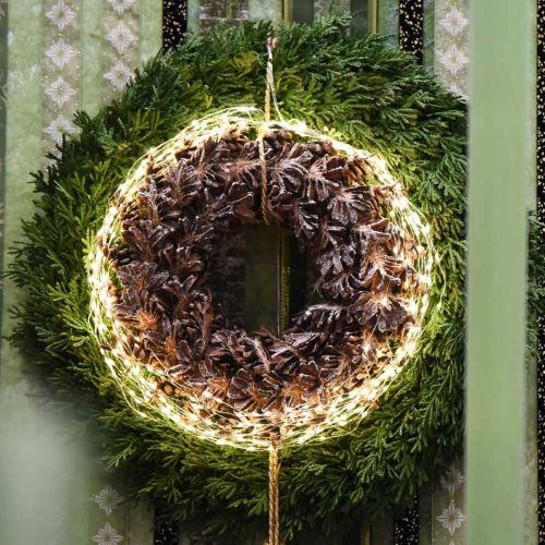 Prodotto Micro catena luminosa LED esterno/interno 120 bianco caldo