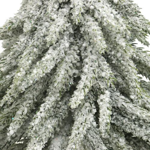 Mini albero di Natale trio su ceppo Decorazione natalizia 28 cm