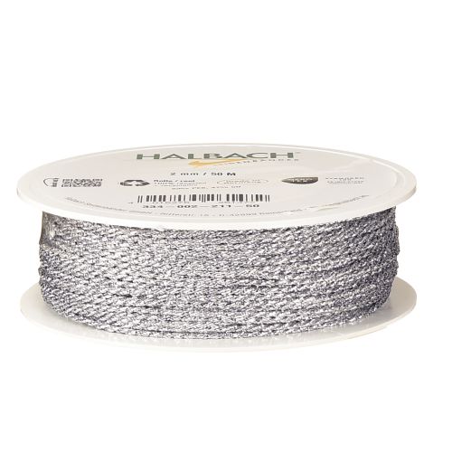 Cordoncino argento 2mm 50m