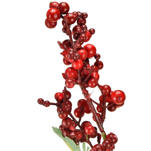 Prodotto Ramo di bacche artificiali ramo artificiale rosso decorazione natalizia 74 cm