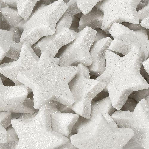 Prodotto Stelle sparse con crema glitterata 2,5 cm 96 pezzi